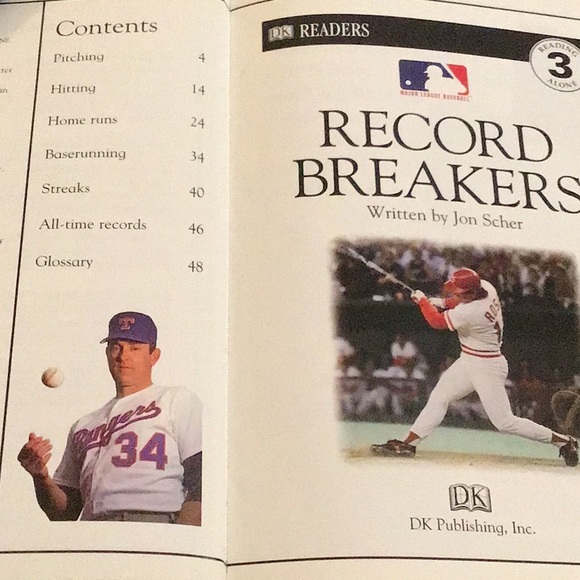 KIDS EARLY READING BOOK, BASEBALL RECORD BREAKERS…early alone reader - Picture 5 of 5